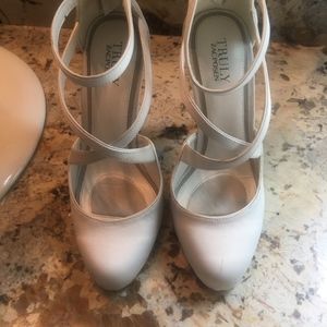 Truly Zac Posen Satin Strappy Wedding Shoes